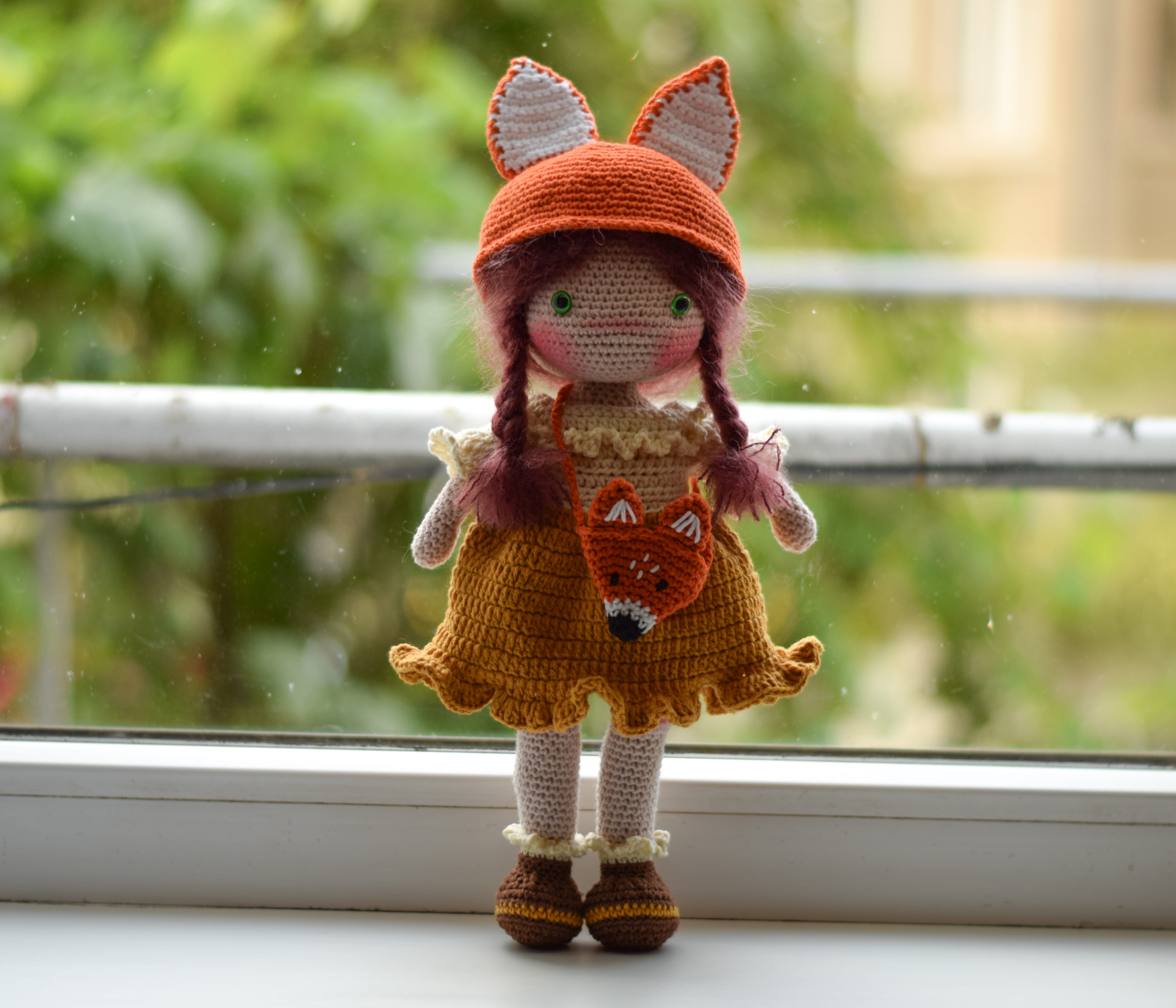 Плетета Кукла Биляна, амигуруми,  ръчна изработка 