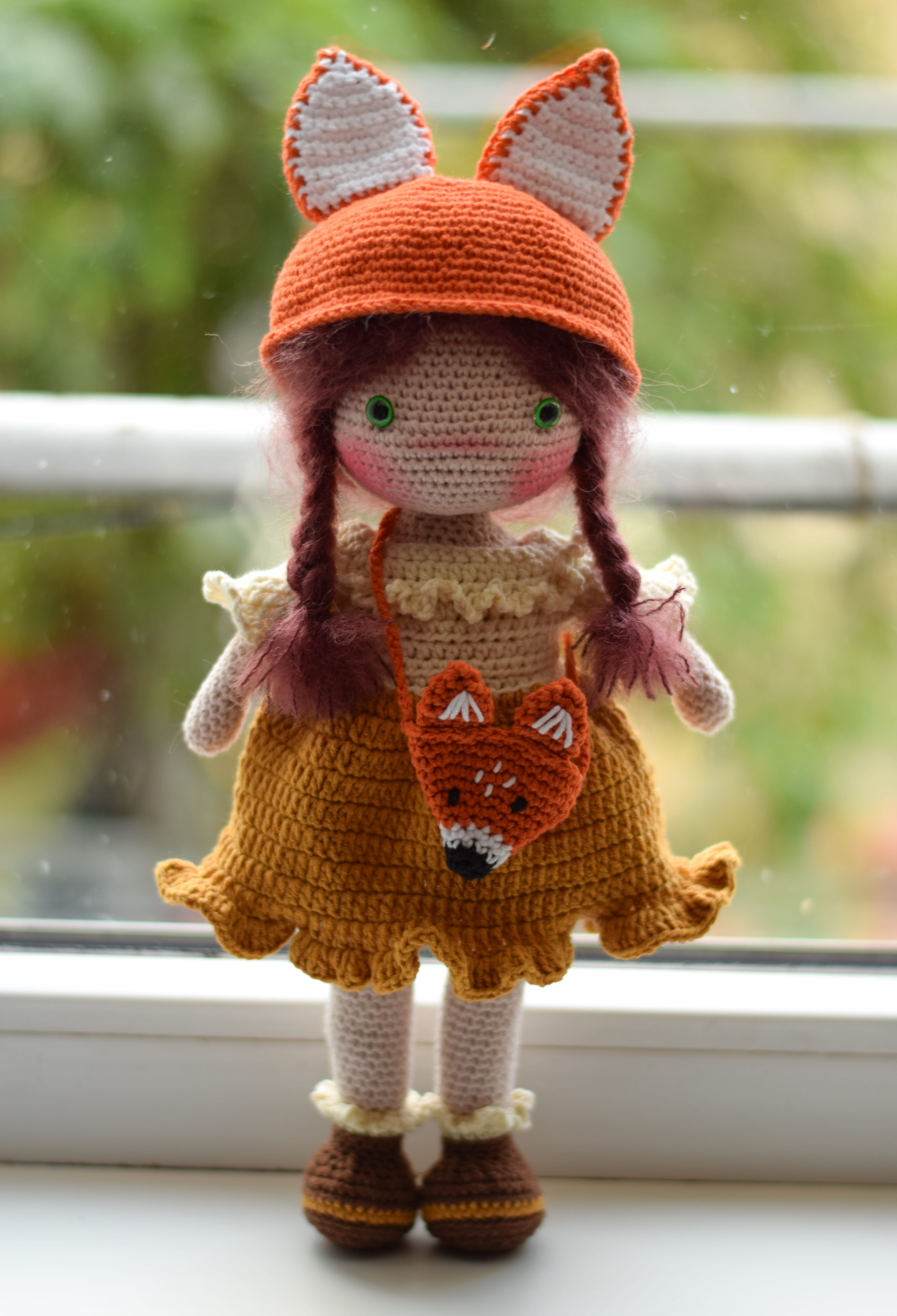 Плетета Кукла Биляна, амигуруми,  ръчна изработка 