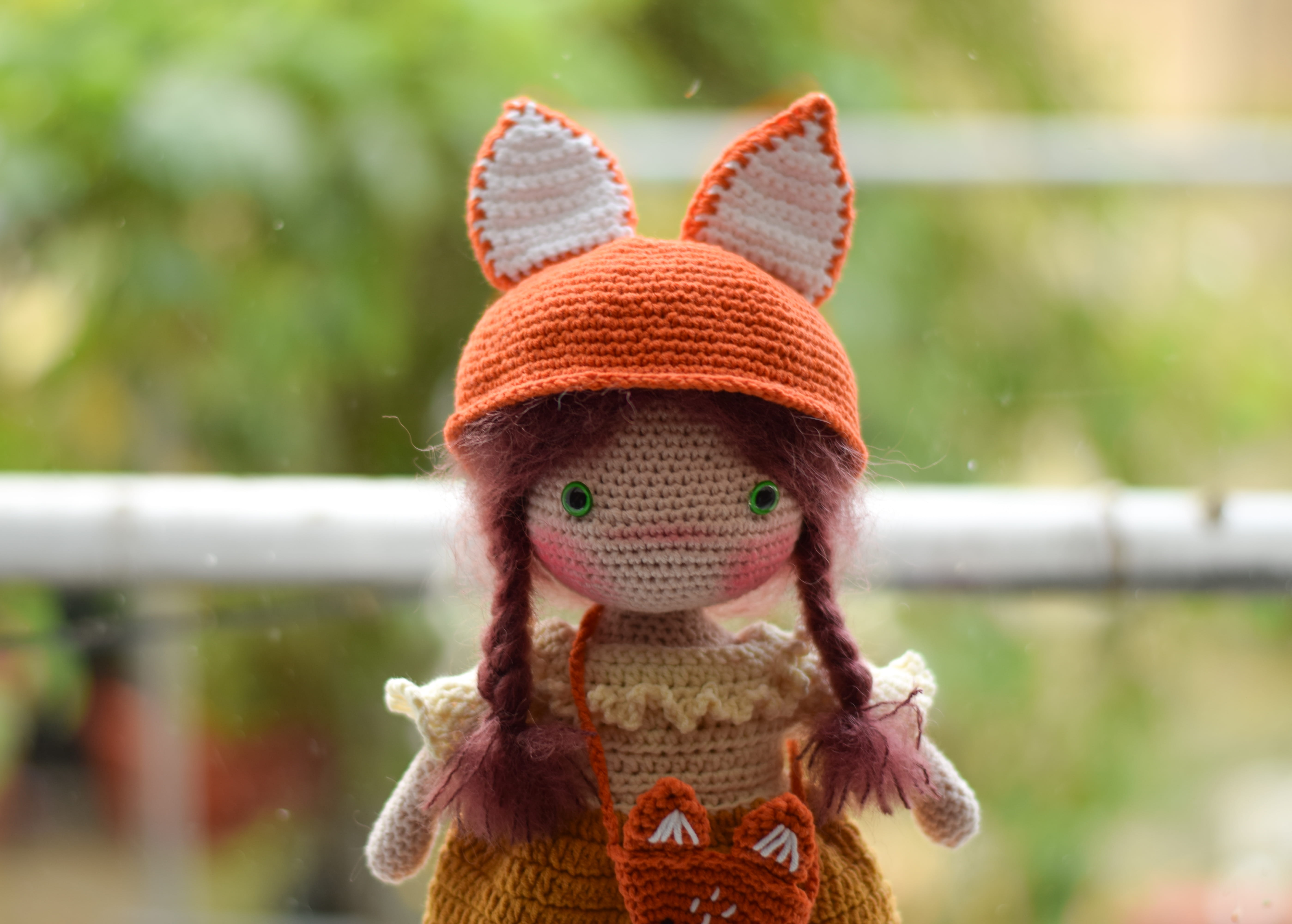 Плетета Кукла Биляна, амигуруми,  ръчна изработка 