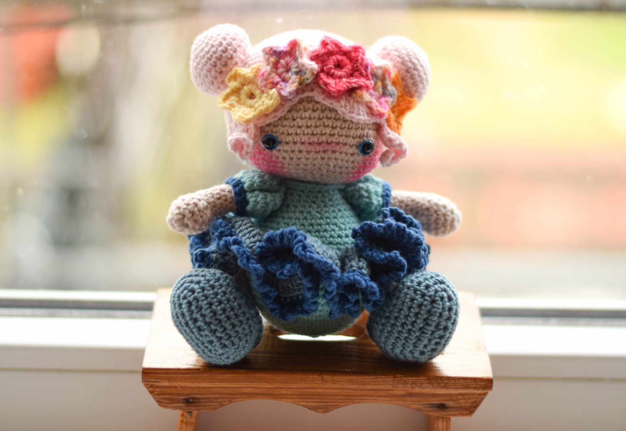 Плетена кукла Ивайла, амигуруми,  ръчна изработка 