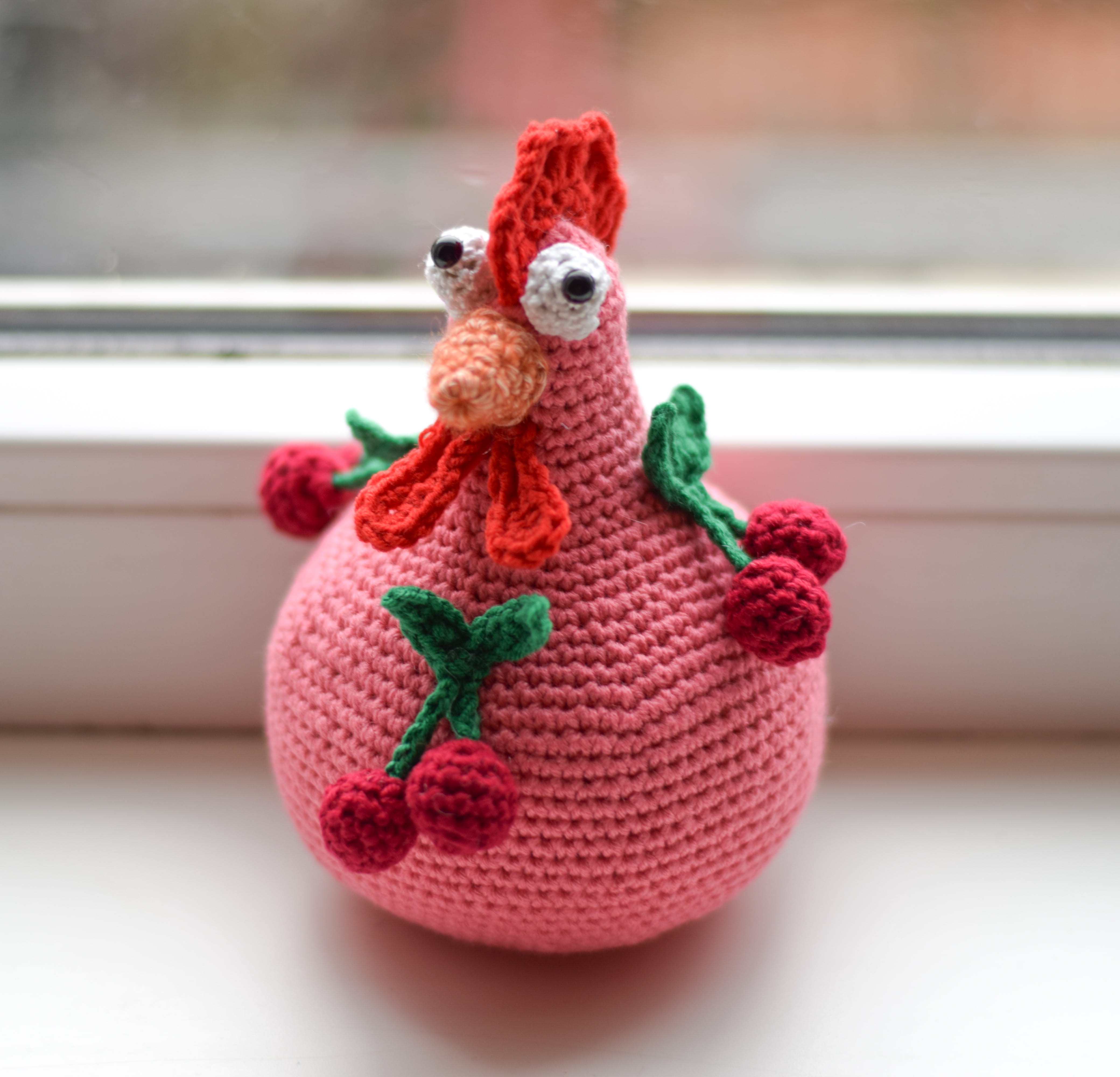 Плетени великденски кокошки, амигуруми,  ръчна изработка 