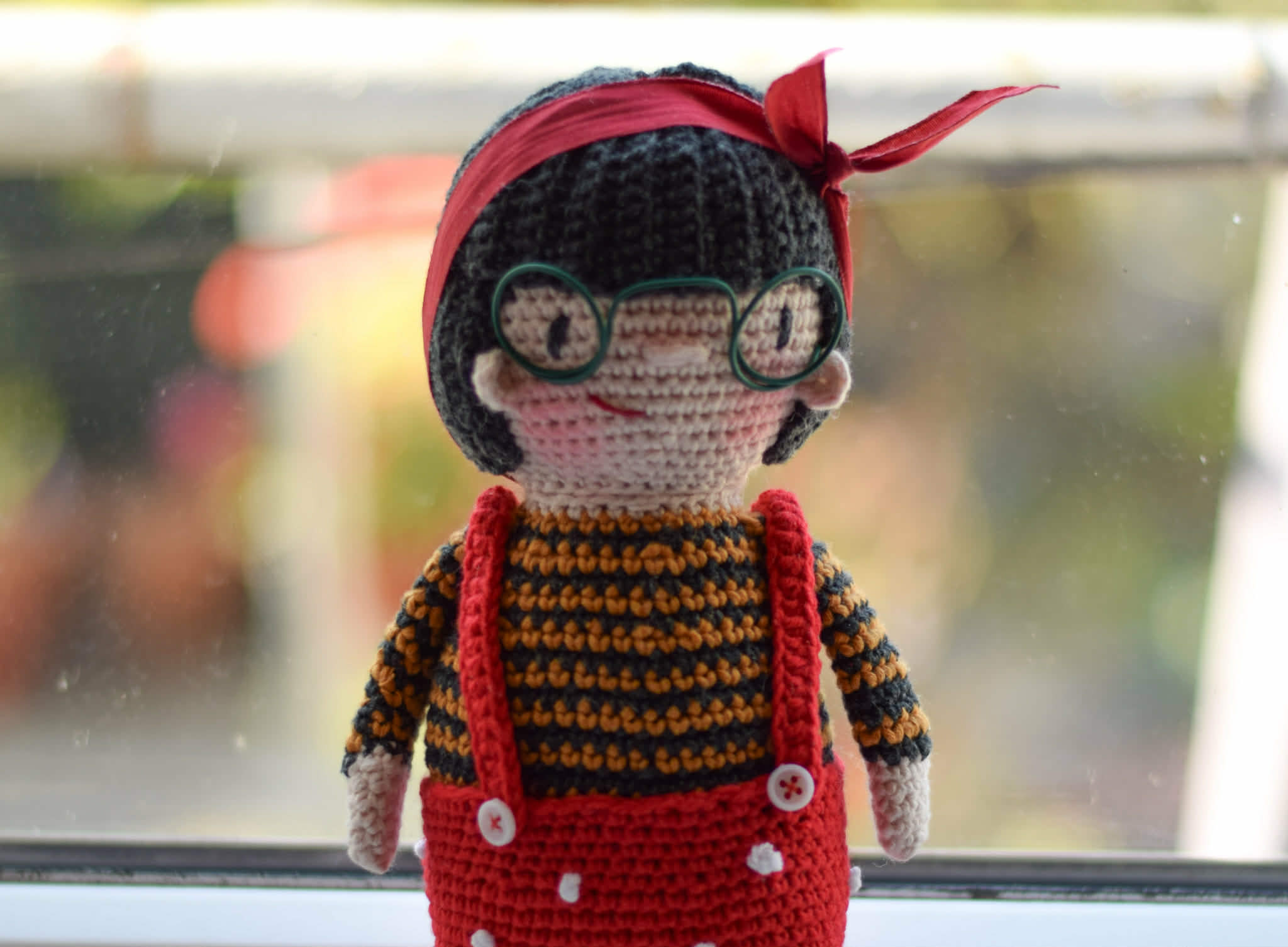 Плетена кукла Матилда,  амигуруми,  ръчна изработка,  подарък за дете 