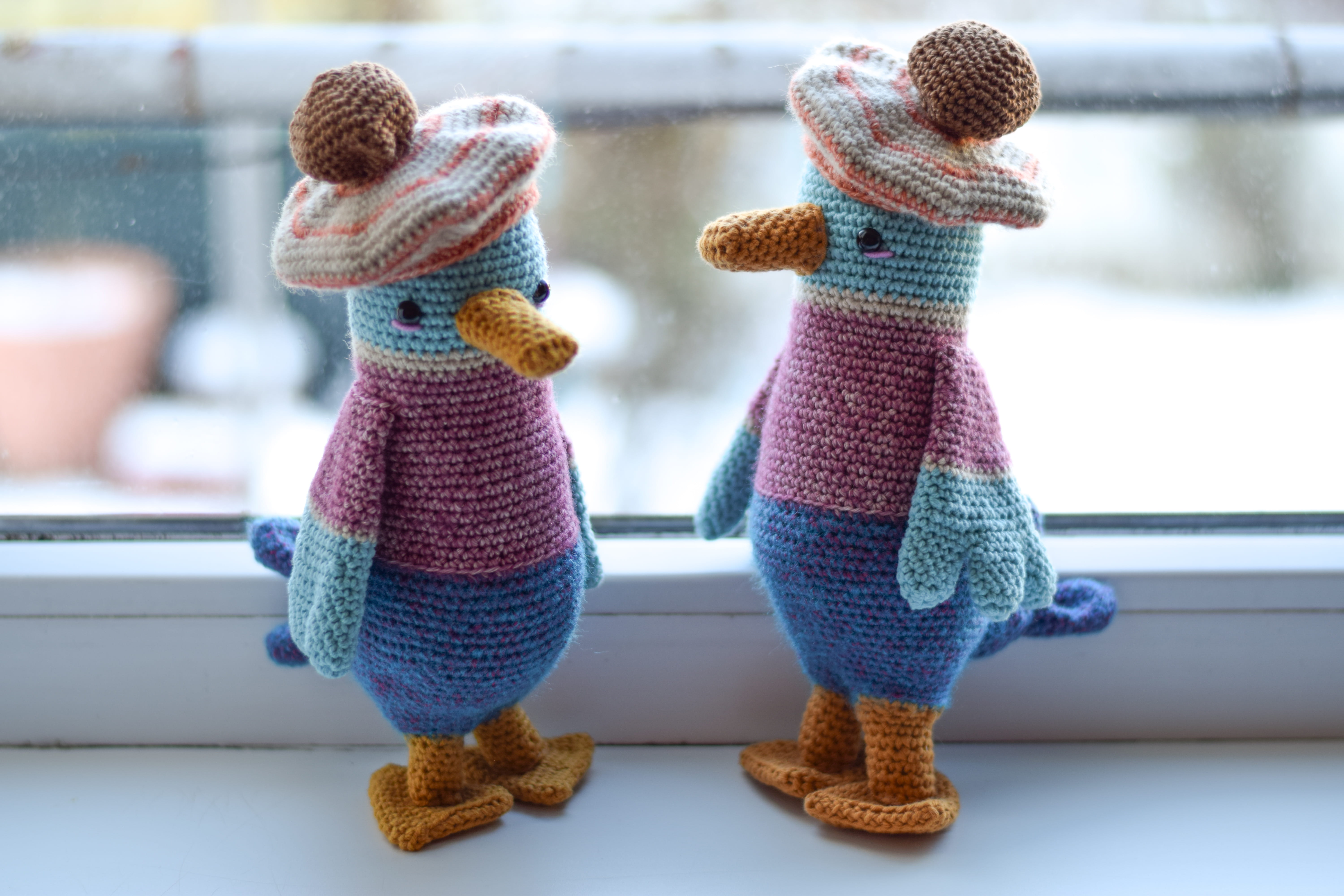 Плетена играчка патока Наско, амигуруми,  ръчна изработка 