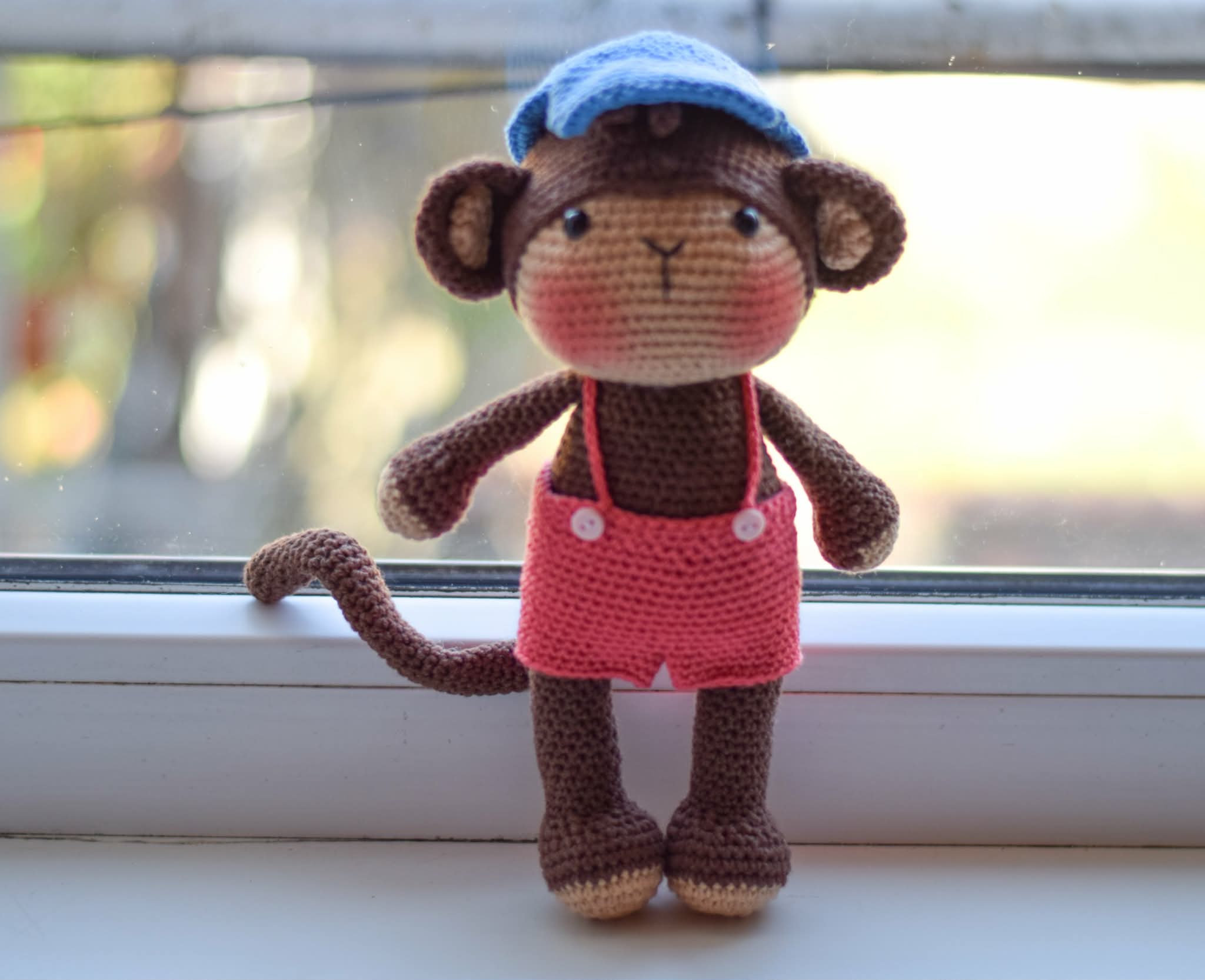 Маймунката Слави, амигуруми, ръчна изработка, детска играчка