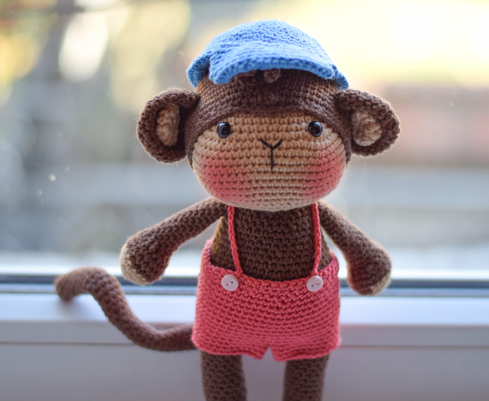 Маймунката Слави, амигуруми, ръчна изработка, детска играчка