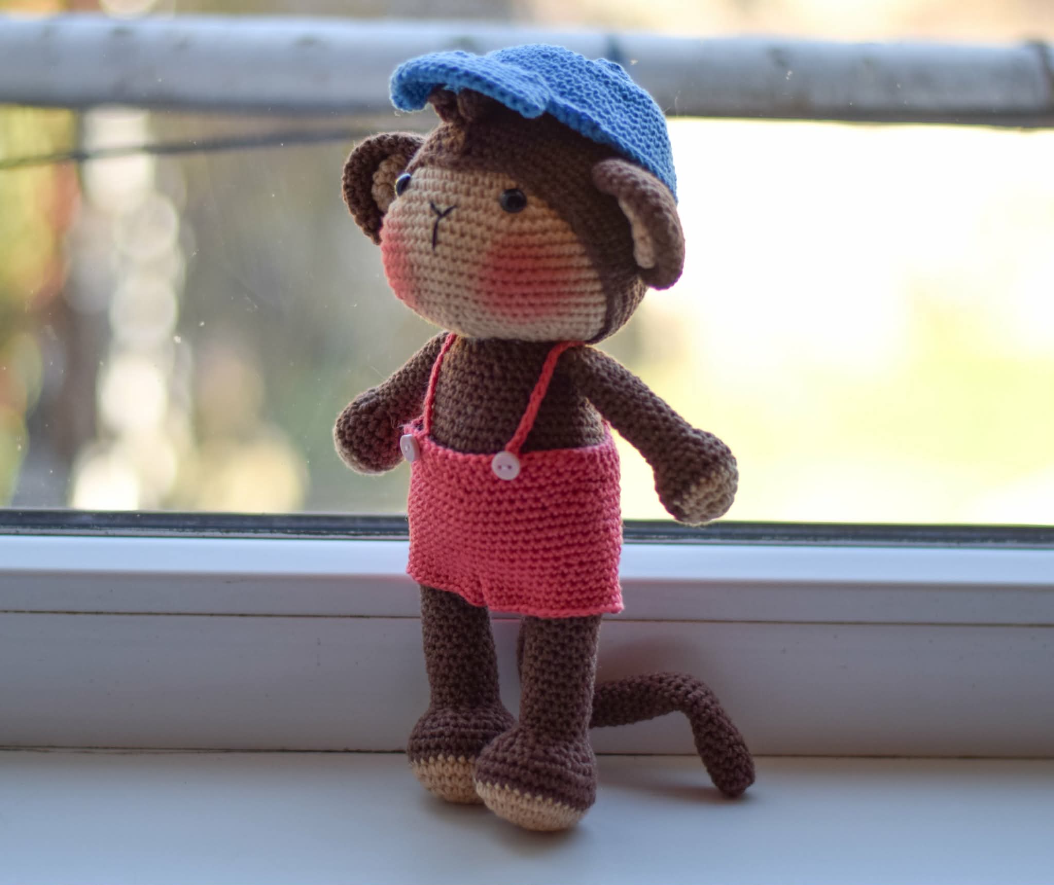 Маймунката Слави, амигуруми, ръчна изработка, детска играчка