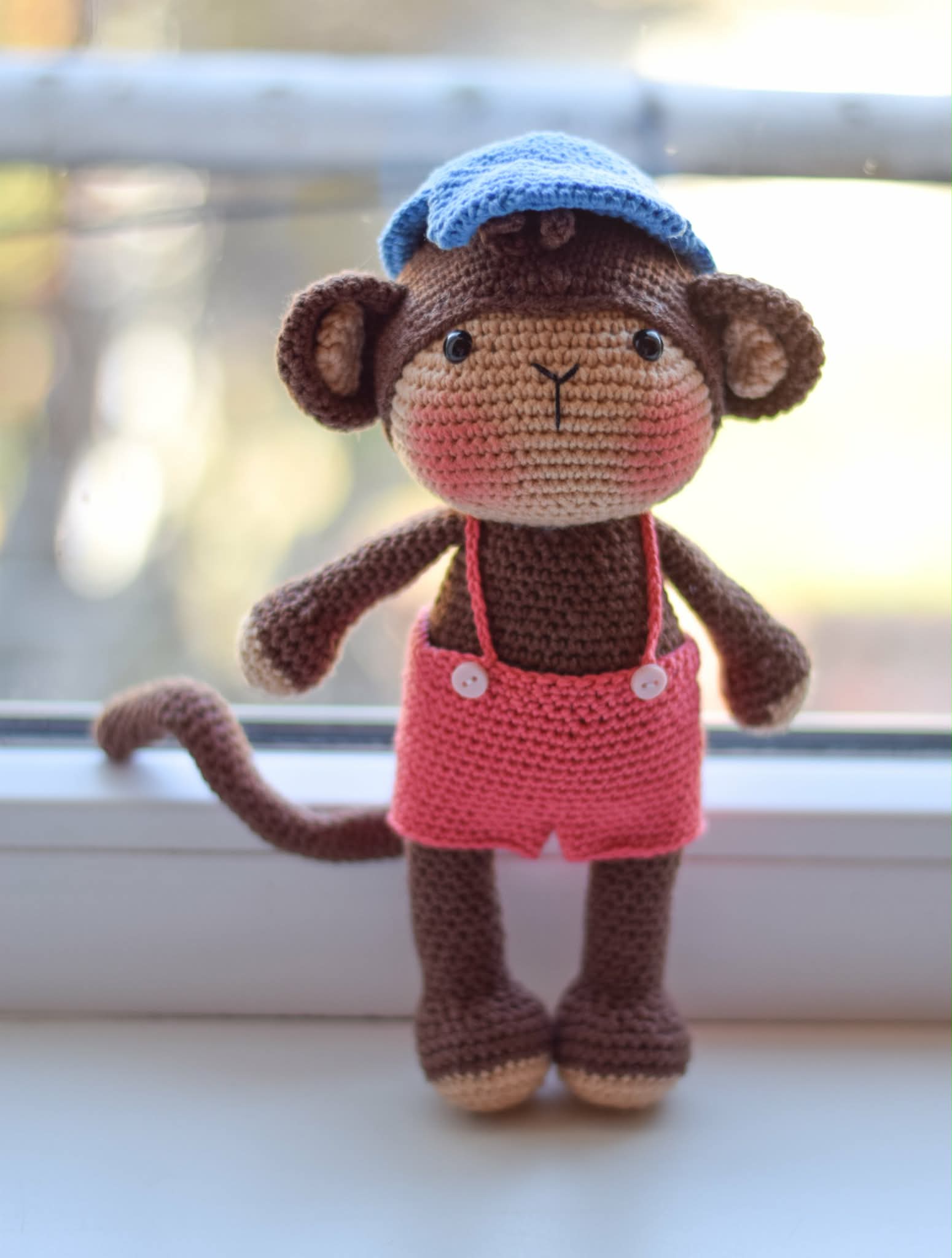 Маймунката Слави, амигуруми, ръчна изработка, детска играчка