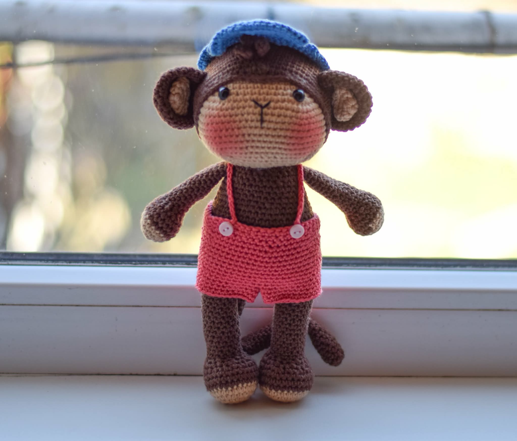 Маймунката Слави, амигуруми, ръчна изработка, детска играчка