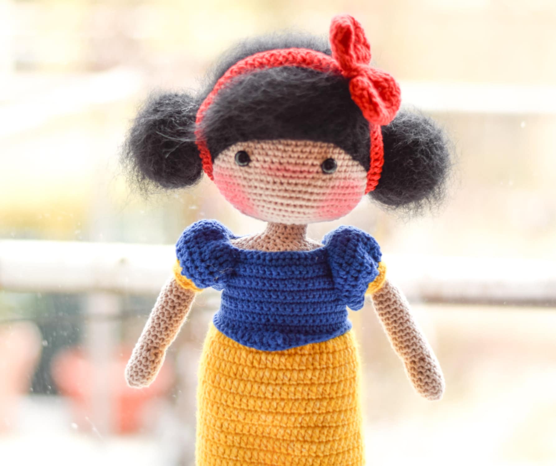 Плетена кукла Снежанка,  амигуруми,  ръчна изработка 