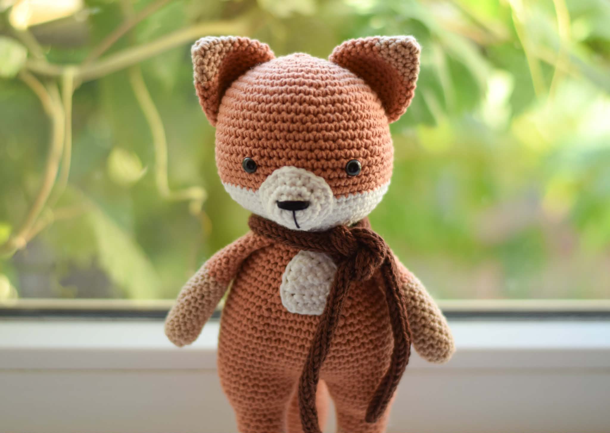 Плетена играчка лисичето Стефчо, амигуруми, ръчна изработка