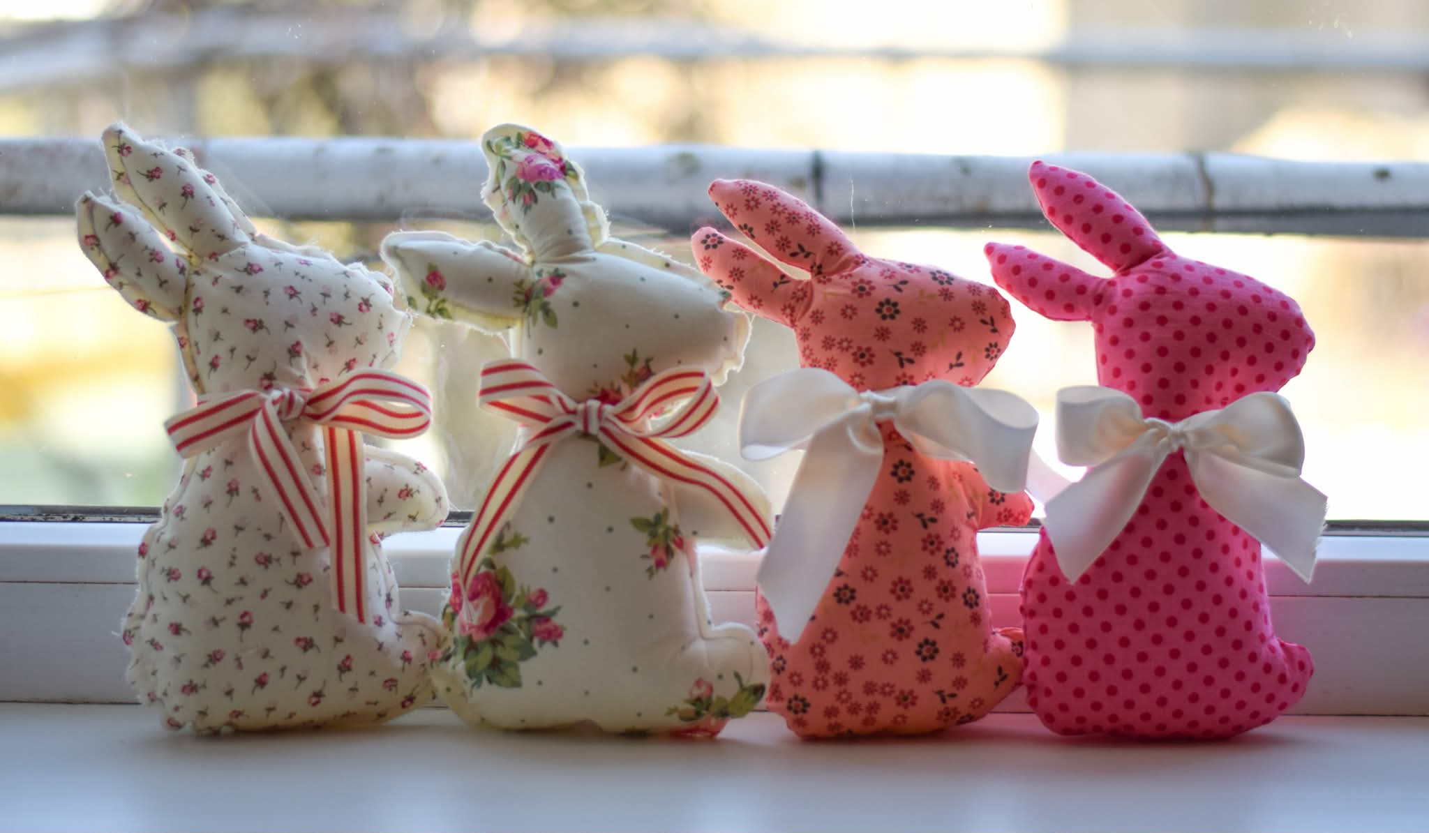 Великдески зайци, ръчна изработка, декорация за Великден